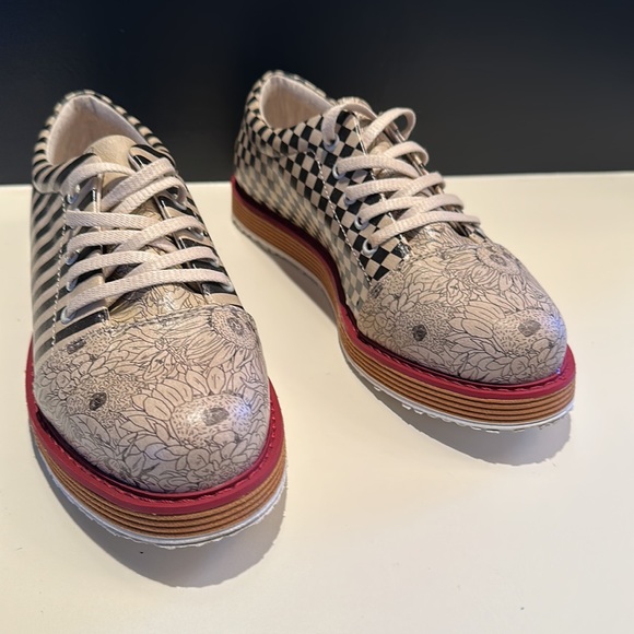 Dogo vegan leather brogues sneakers lace up - Picture 5 of 12